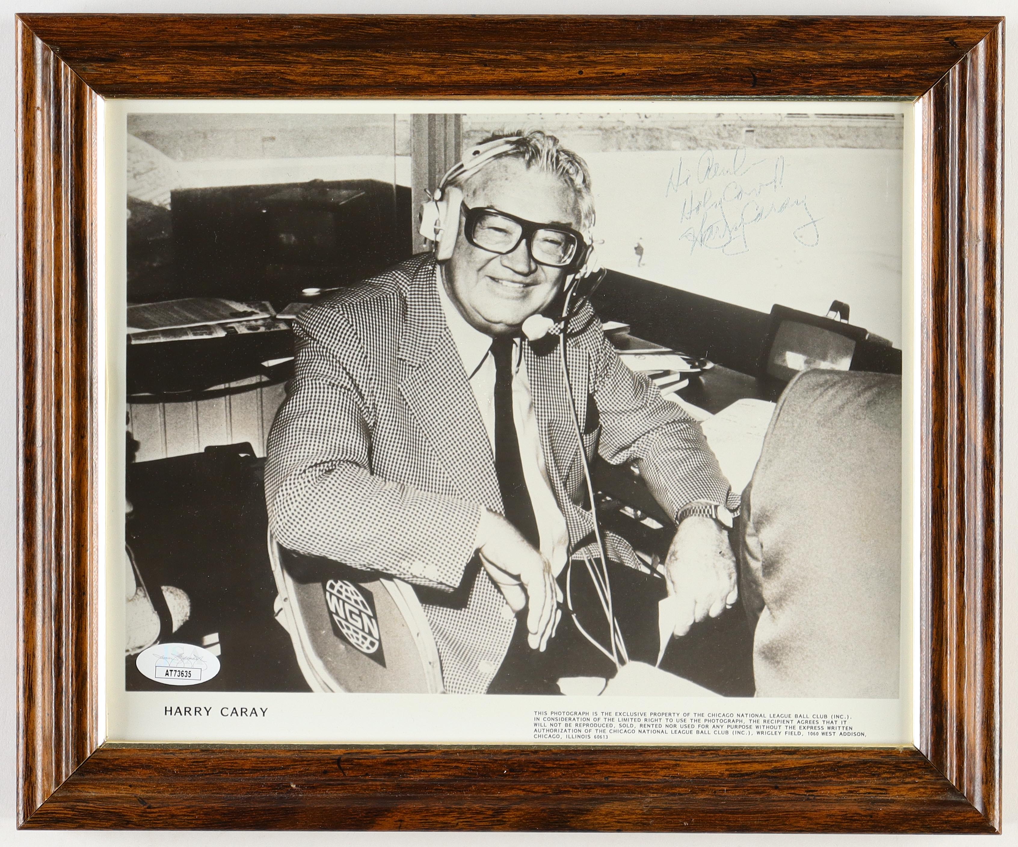 Harry Caray Signed Custom Framed Photo Inscribed "Holy Cow!" (JSA) at PristineAuction.com Harry Caray Signed Custom Framed Photo Inscribed "Holy Cow!" (JSA) at PristineAuction.com