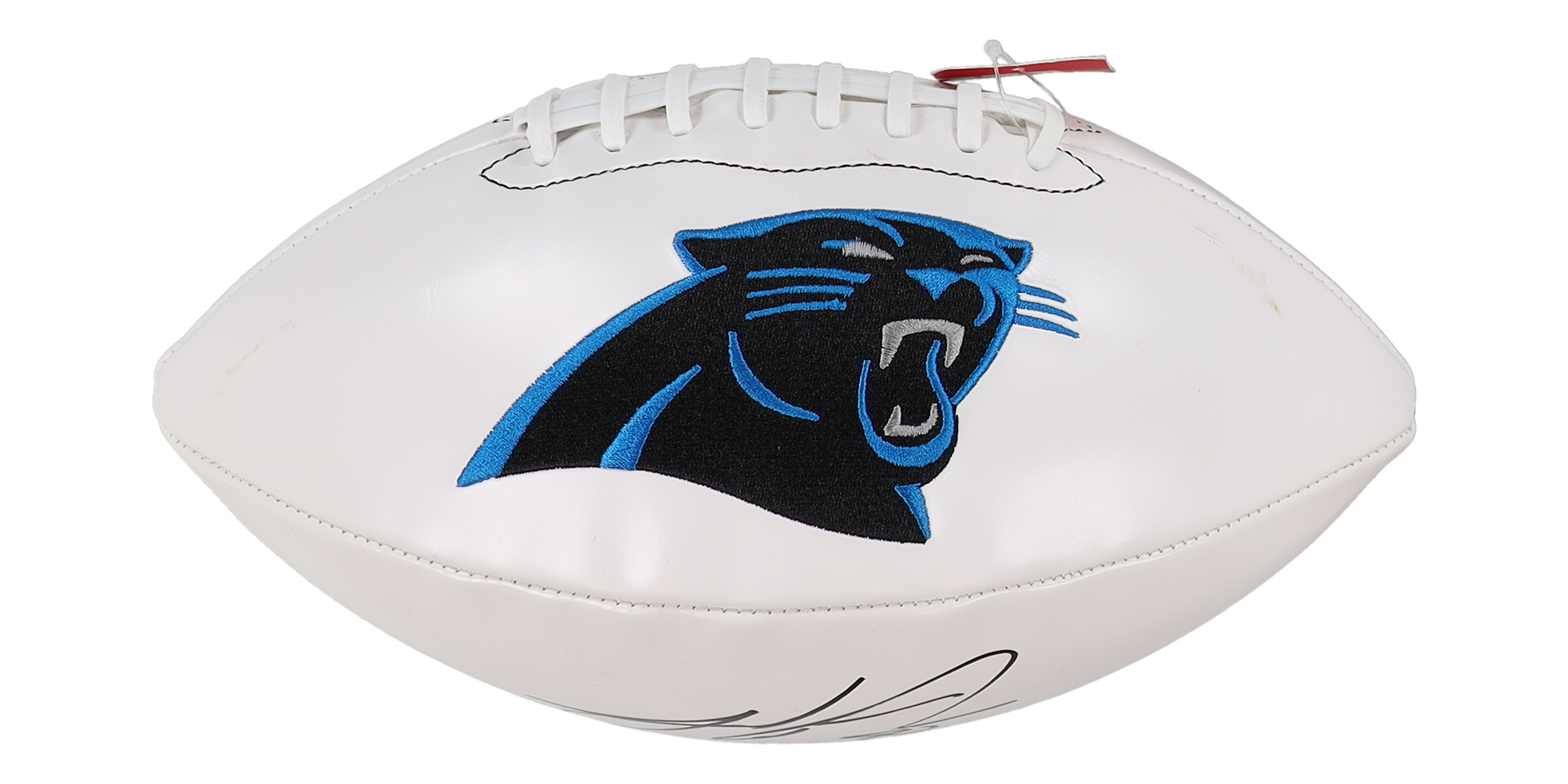 Julius Peppers Signed Panthers Logo Football (JSA) at PristineAuction.com Julius Peppers Signed Panthers Logo Football (JSA) at PristineAuction.com