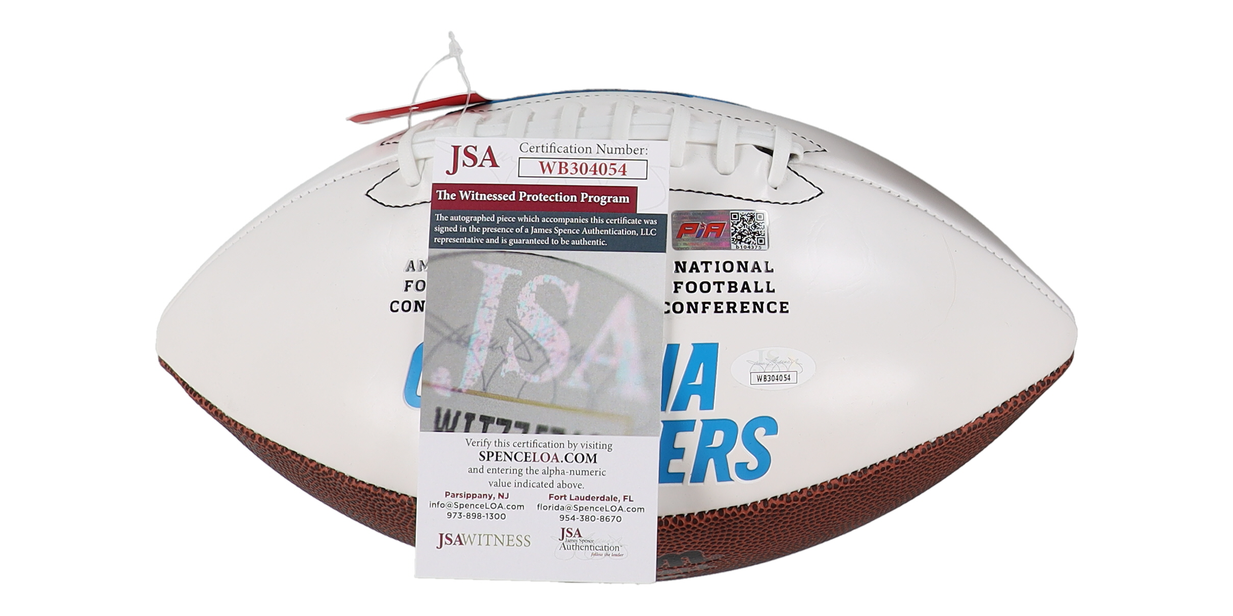 Julius Peppers Signed Panthers Logo Football (JSA) at PristineAuction.com Julius Peppers Signed Panthers Logo Football (JSA) at PristineAuction.com