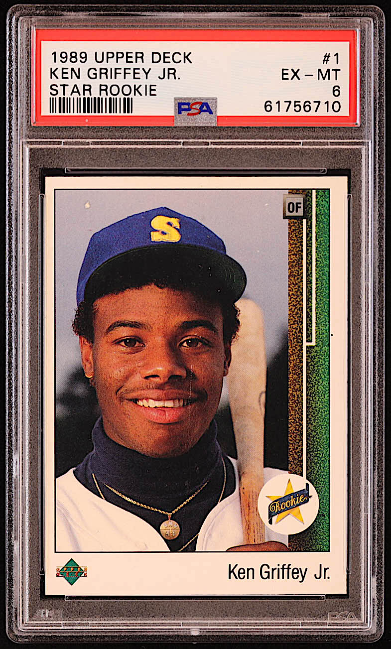 Ken Griffey Jr. 1989 Upper Deck #1 RC (PSA 6) at PristineAuction.com Ken Griffey Jr. 1989 Upper Deck #1 RC (PSA 6) at PristineAuction.com