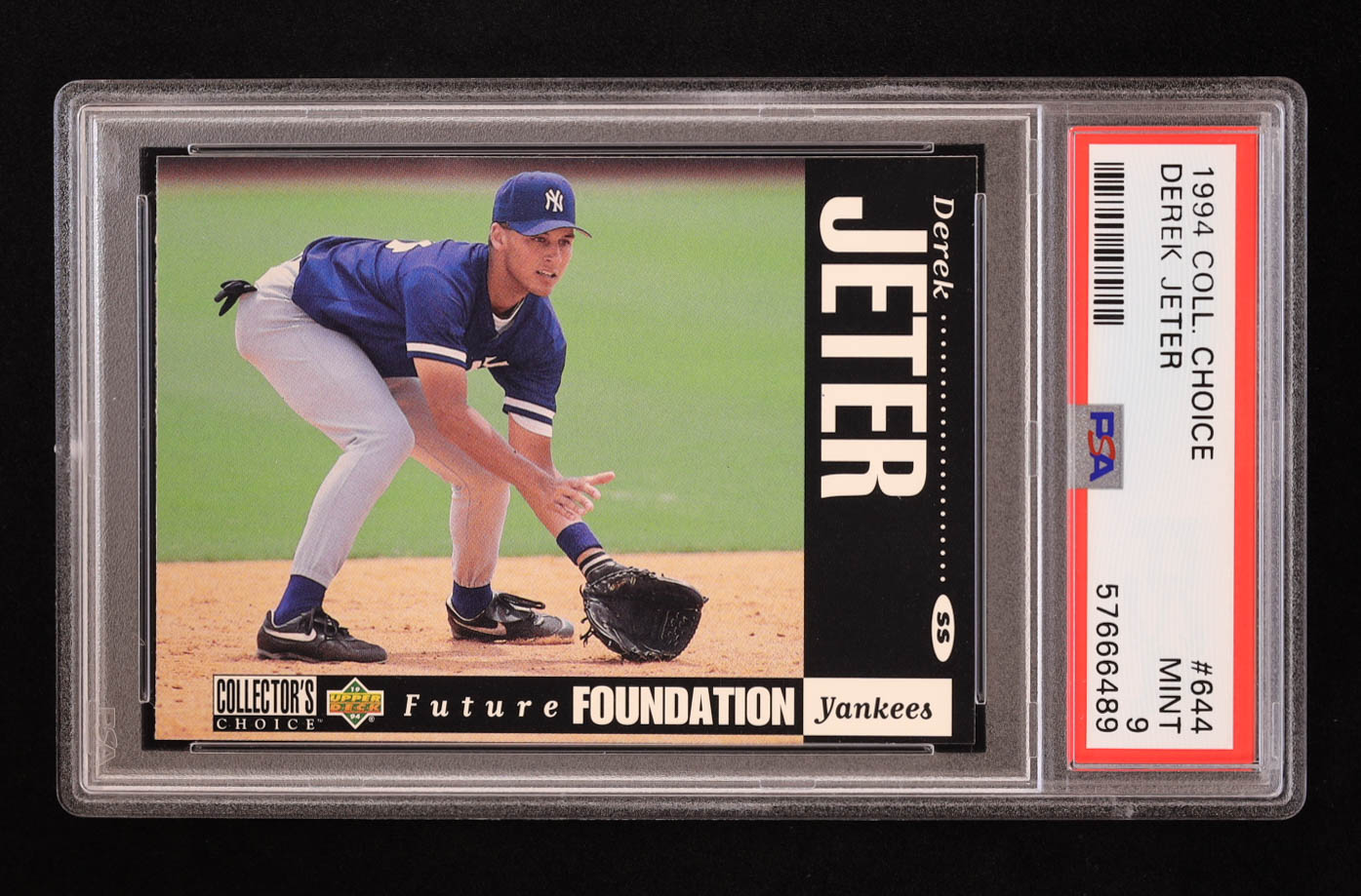 Derek Jeter 1994 Collector's Choice #644 RC (PSA 9) at PristineAuction.com Derek Jeter 1994 Collector's Choice #644 RC (PSA 9) at PristineAuction.com