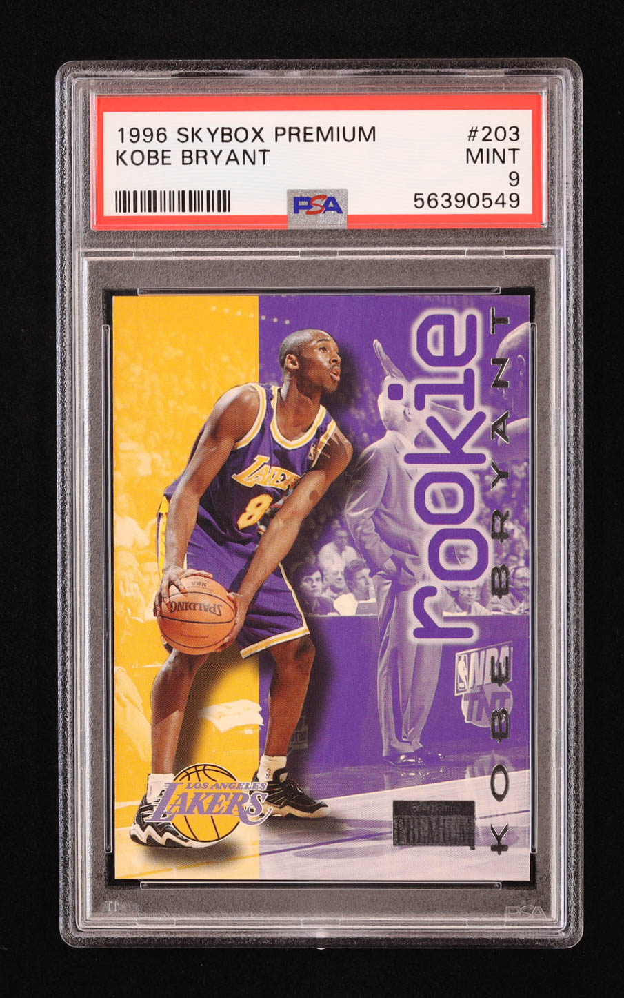 Kobe Bryant 1996-97 SkyBox Premium #203 RC (PSA 9) at PristineAuction.com Kobe Bryant 1996-97 SkyBox Premium #203 RC (PSA 9) at PristineAuction.com