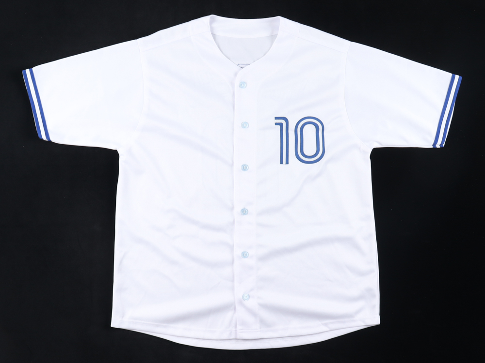 Pat Borders Signed Jersey Inscribed "92 WS MVP" (Schwartz) at PristineAuction.com Pat Borders Signed Jersey Inscribed "92 WS MVP" (Schwartz) at PristineAuction.com