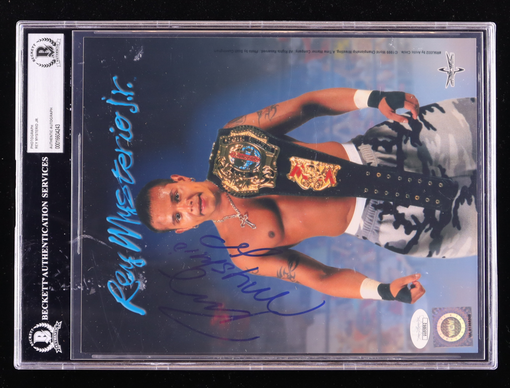 Rey Mysterio Jr. Signed WWE 8x10 Photo (BAS & JSA) at PristineAuction.com Rey Mysterio Jr. Signed WWE 8x10 Photo (BAS & JSA) at PristineAuction.com