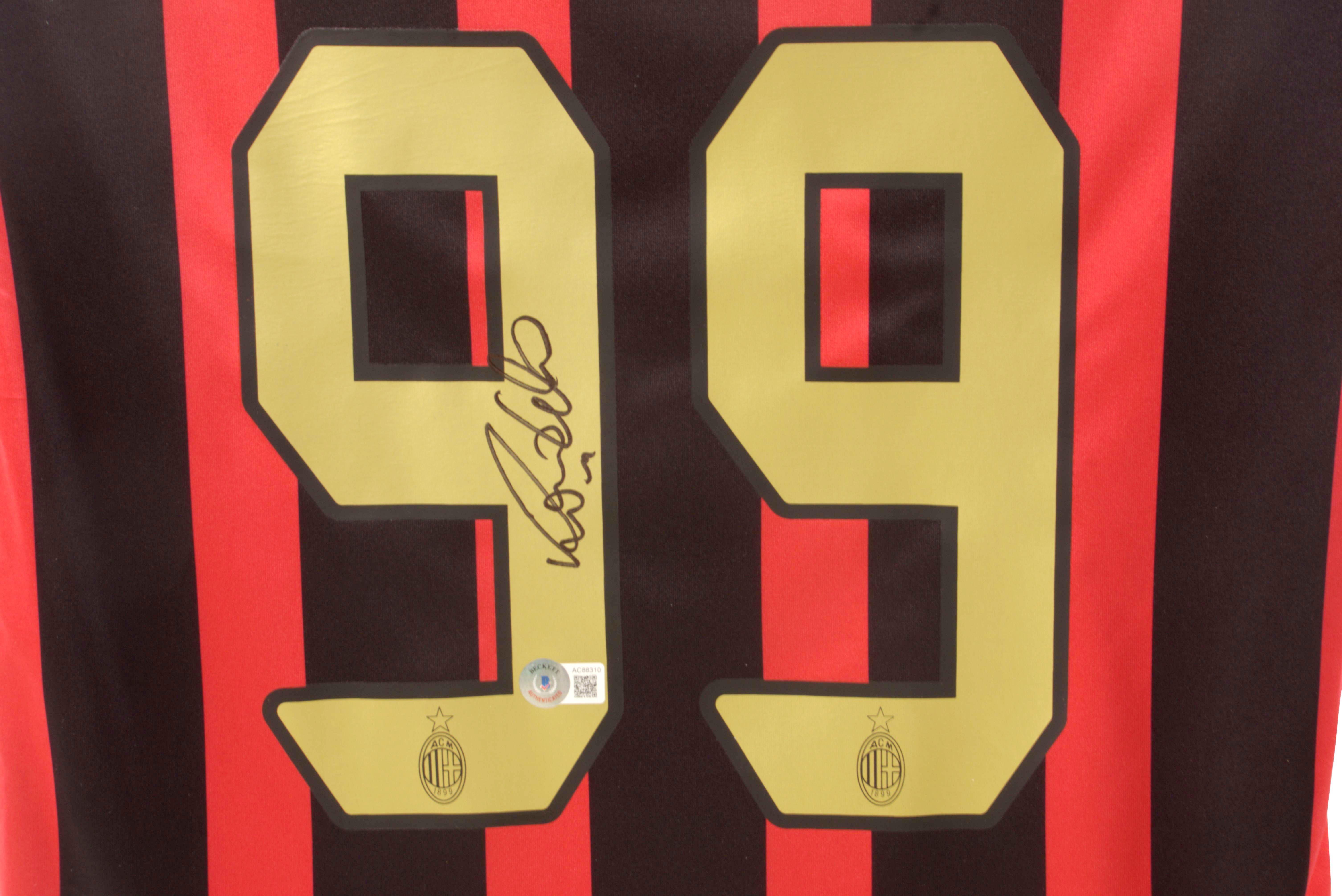 Ronaldo Nazario Signed AC Milan Jersey (Beckett) at PristineAuction.com Ronaldo Nazario Signed AC Milan Jersey (Beckett) at PristineAuction.com