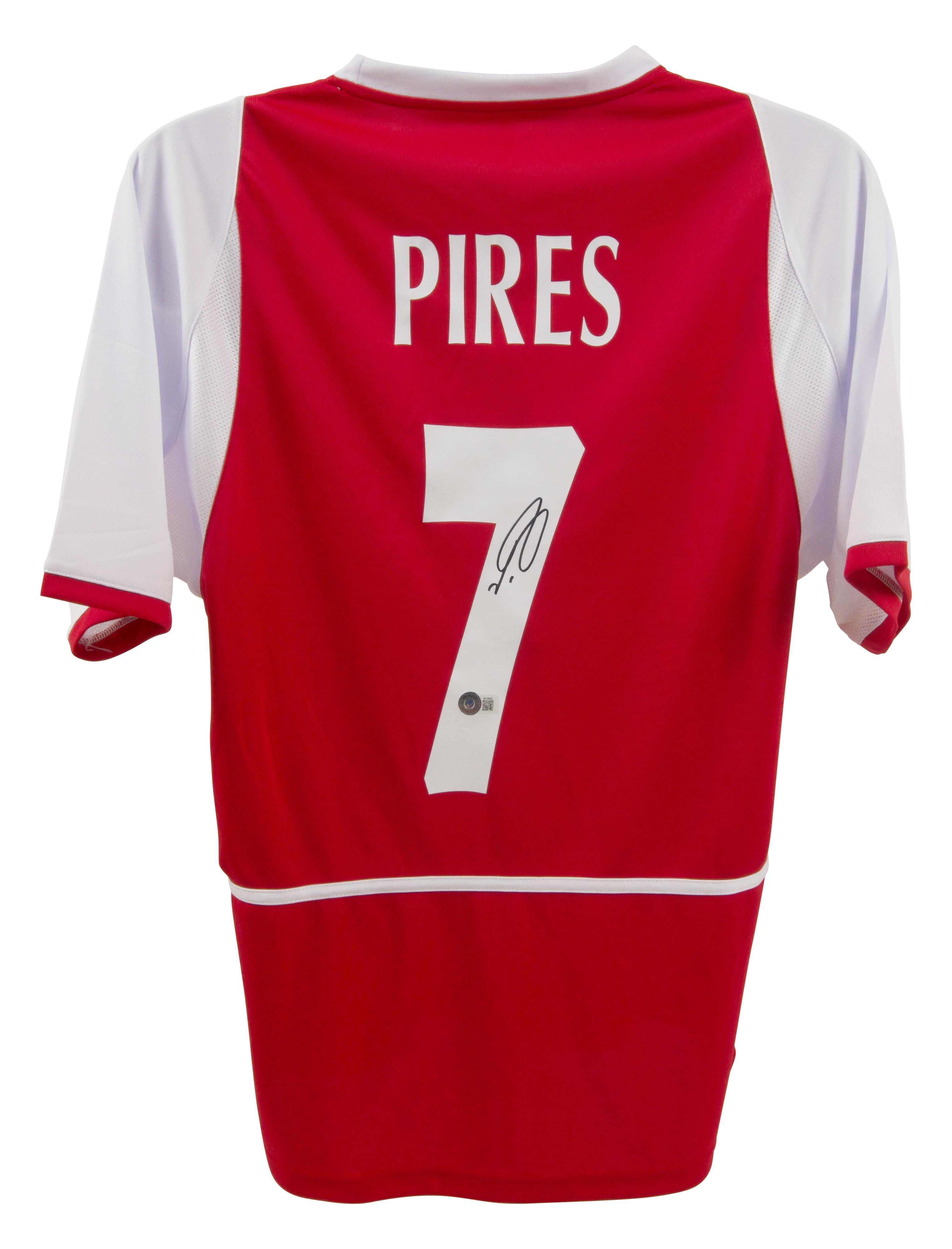 Robert Pires Signed Arsenal Jersey (Beckett) at PristineAuction.com Robert Pires Signed Arsenal Jersey (Beckett) at PristineAuction.com