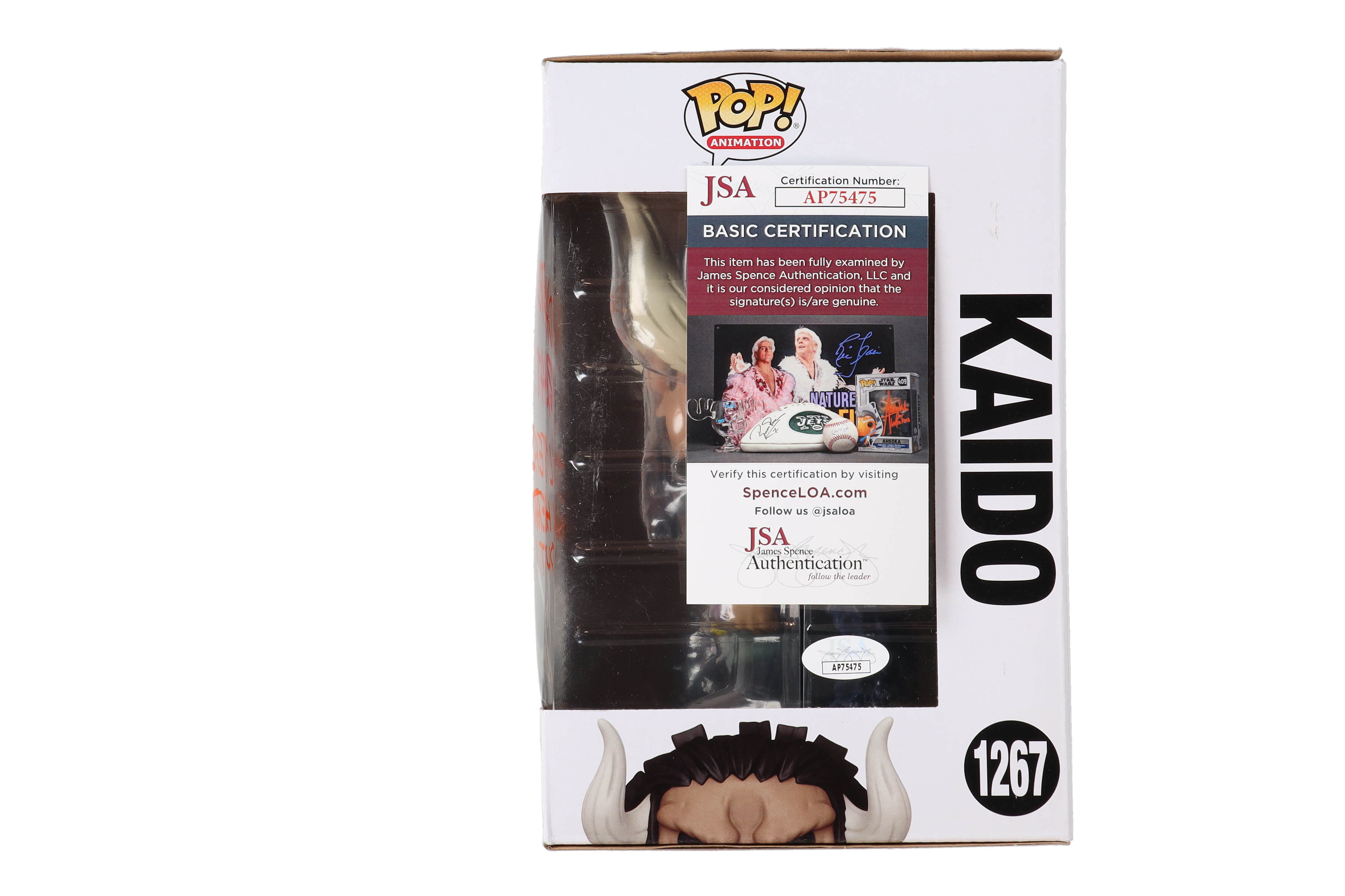 David Sobolov Signed "One Piece" #1267 Kaido Funko Pop! Vinyl Figure Inscribed "You Damned Brat!", "I'll Tear Your Heart Out!" & "Kaido" (JSA) at PristineAuction.com David Sobolov Signed "One Piece" #1267 Kaido Funko Pop! Vinyl Figure Inscribed "You Damned Brat!", "I'll Tear Your Heart Out!" & "Kaido" (JSA) at PristineAuction.com