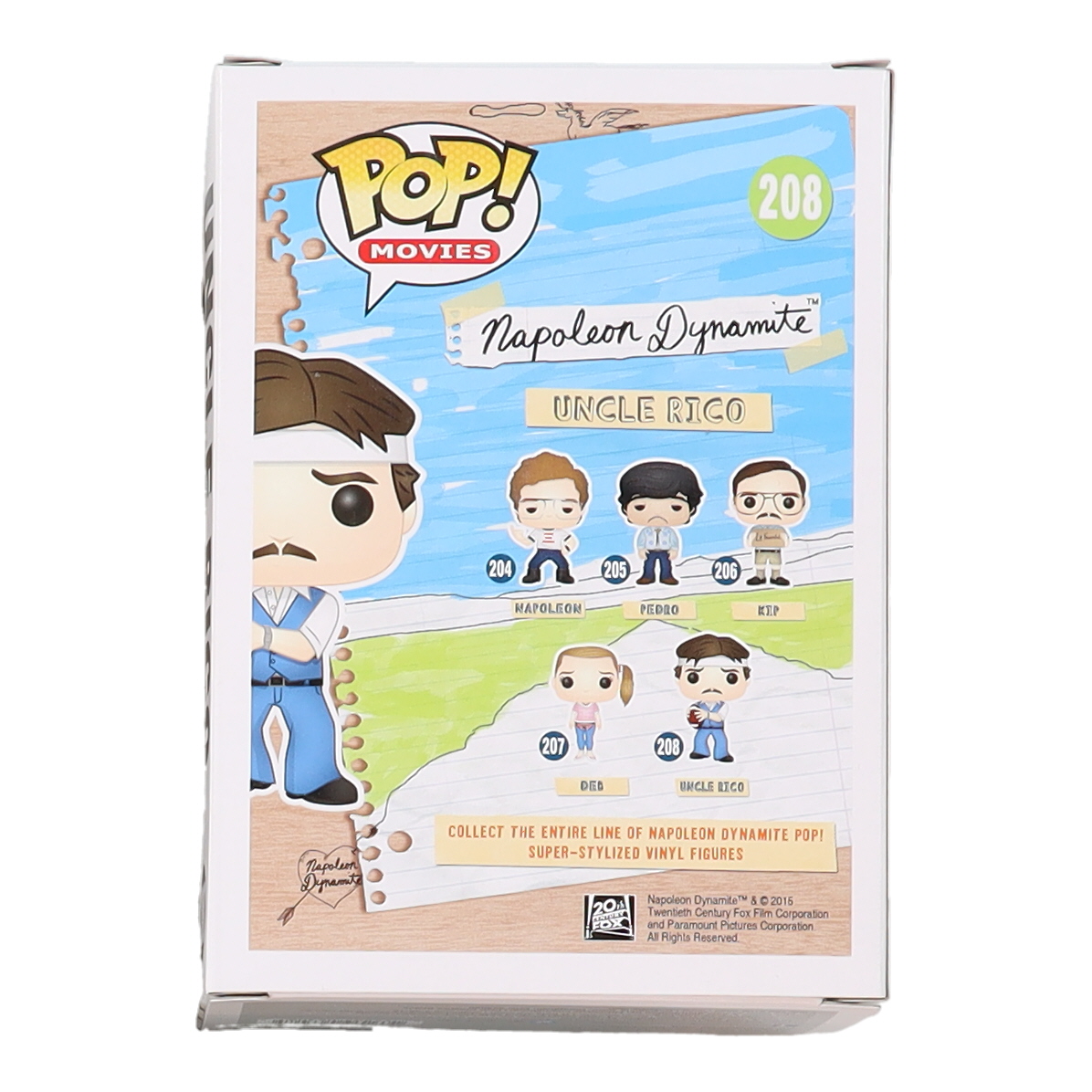 Jon Gries Signed "Napoleon Dynamite" #208 Uncle Rico Funko Pop! Vinyl Figure (Beckett) at PristineAuction.com Jon Gries Signed "Napoleon Dynamite" #208 Uncle Rico Funko Pop! Vinyl Figure (Beckett) at PristineAuction.com