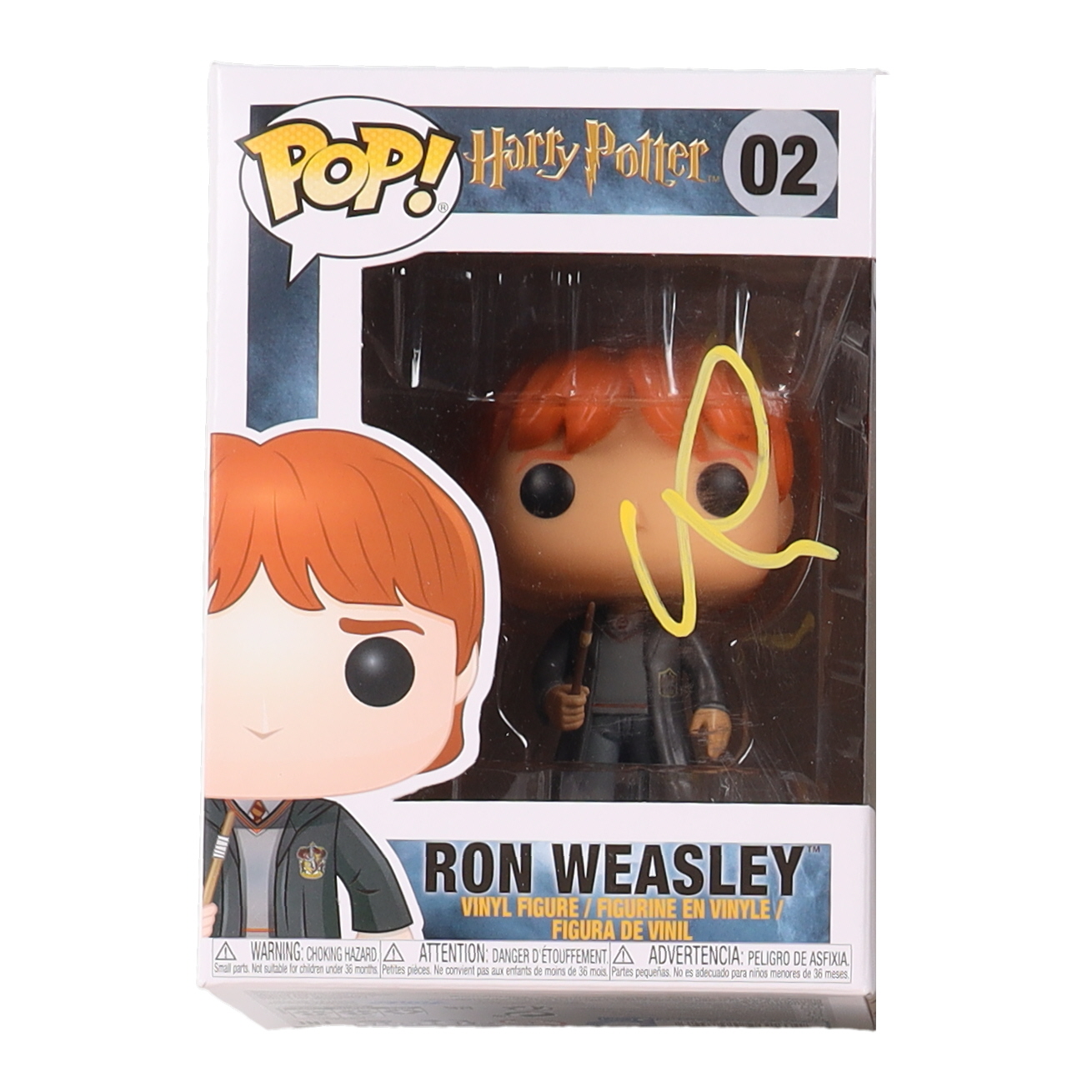 Rupert Grint Signed "Harry Potter" #02 Ron Weasley Funko Pop! Vinyl Figure (Beckett) at PristineAuction.com Rupert Grint Signed "Harry Potter" #02 Ron Weasley Funko Pop! Vinyl Figure (Beckett) at PristineAuction.com