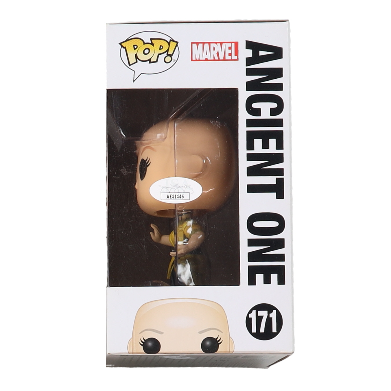 Tilda Swinton Signed "Doctor Strange" #171 Ancient One Funko Pop! Vinyl Figure (JSA) at PristineAuction.com Tilda Swinton Signed "Doctor Strange" #171 Ancient One Funko Pop! Vinyl Figure (JSA) at PristineAuction.com