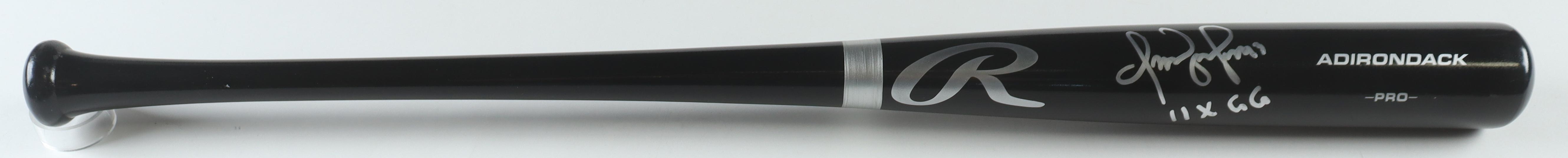 Omar Vizquel Signed Rawlings Pro Baseball Bat Inscribed "11x GG" (JSA) at PristineAuction.com Omar Vizquel Signed Rawlings Pro Baseball Bat Inscribed "11x GG" (JSA) at PristineAuction.com