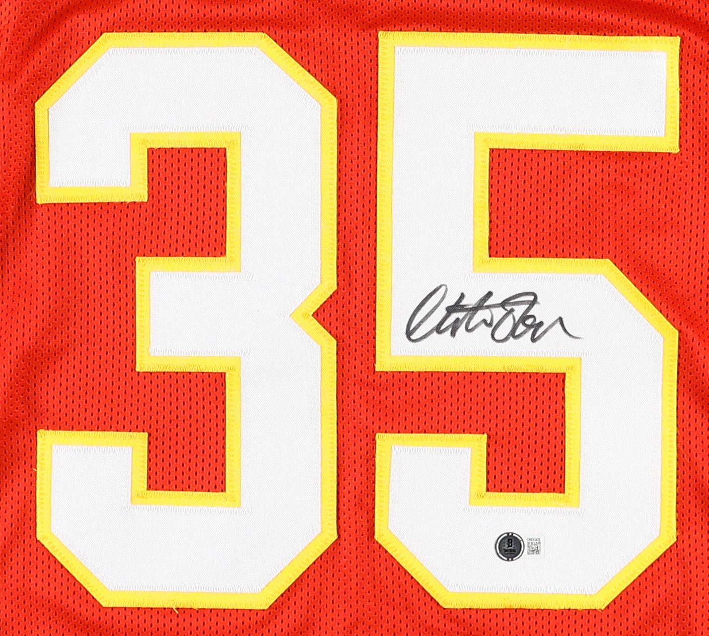 Christian Okoye Signed Jersey (Beckett) at PristineAuction.com Christian Okoye Signed Jersey (Beckett) at PristineAuction.com