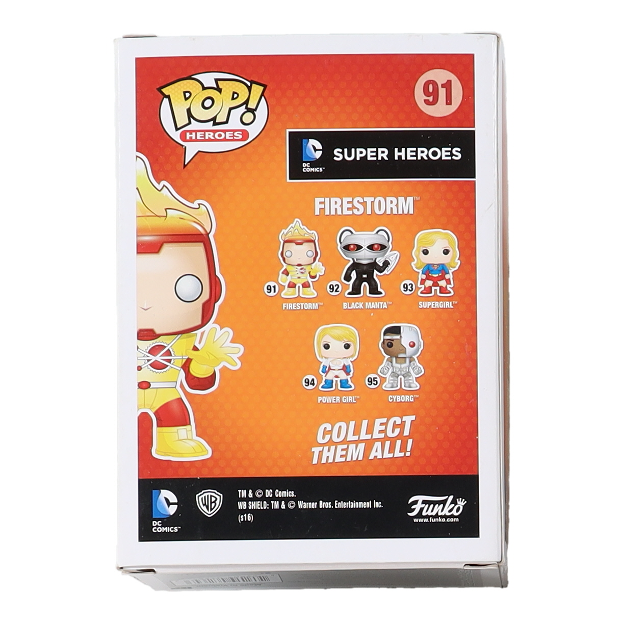 Robbie Amell Signed "DC Comics Super Heroes" #91 Firestorm Funko Pop! Vinyl Figure Inscribed "Firestorm" with Flame Sketch (JSA) at PristineAuction.com Robbie Amell Signed "DC Comics Super Heroes" #91 Firestorm Funko Pop! Vinyl Figure Inscribed "Firestorm" with Flame Sketch (JSA) at PristineAuction.com