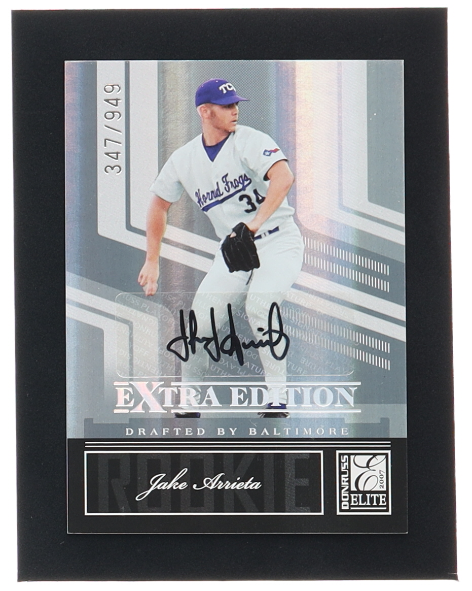 Jake Arrieta 2007 Donruss Elite Extra Edition Signature Aspirations #102 RC #347/949 at PristineAuction.com Jake Arrieta 2007 Donruss Elite Extra Edition Signature Aspirations #102 RC #347/949 at PristineAuction.com