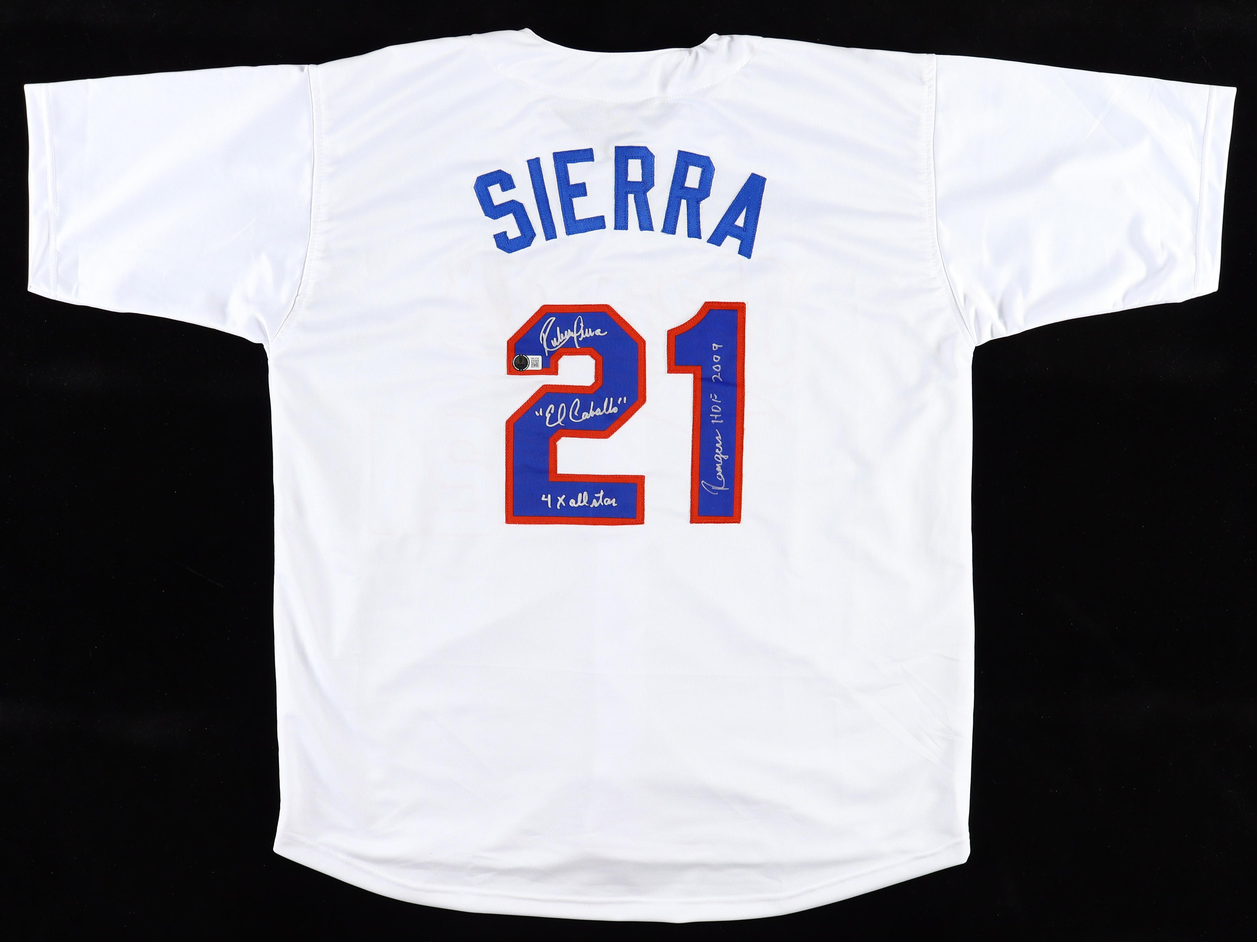 Ruben Sierra Signed Jersey With Multiple Inscriptions (JSA) at PristineAuction.com Ruben Sierra Signed Jersey With Multiple Inscriptions (JSA) at PristineAuction.com