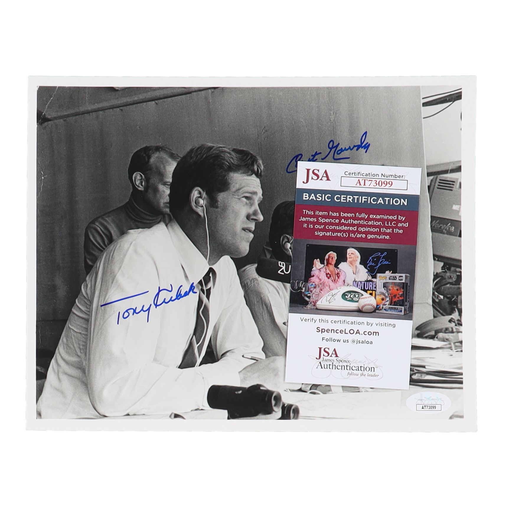 Curt Gowdy & Tony Kubek Signed 8x10 Photo (JSA) at PristineAuction.com Curt Gowdy & Tony Kubek Signed 8x10 Photo (JSA) at PristineAuction.com