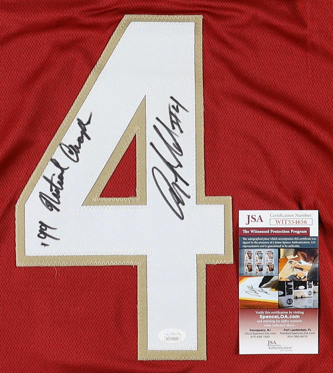 Anquan Boldin Signed Jersey Inscribed "'99 National Champs" (JSA) at PristineAuction.com Anquan Boldin Signed Jersey Inscribed "'99 National Champs" (JSA) at PristineAuction.com