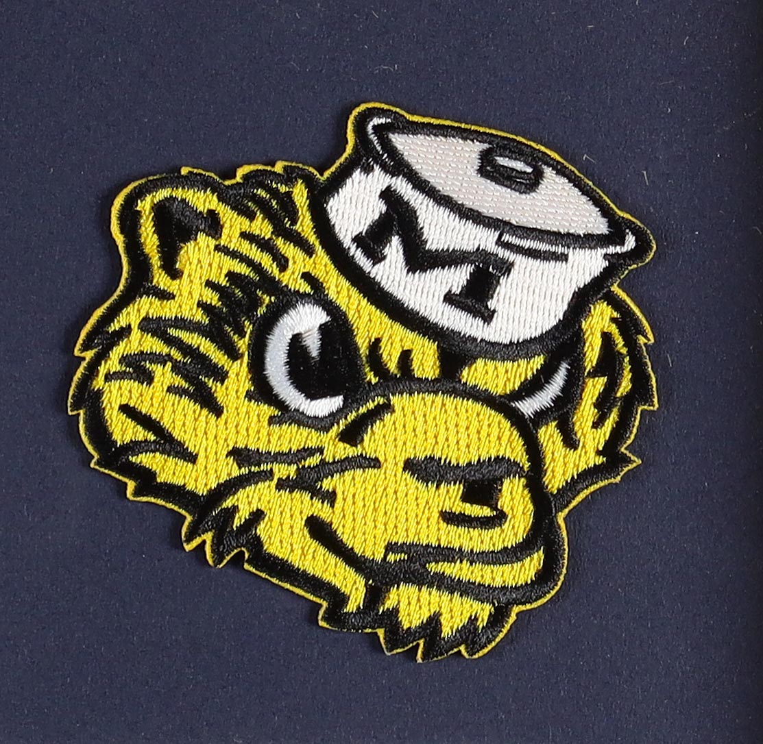 Tom Brady Michigan Wolverines Custom Framed Nike Air Jordan Jersey Display With (2) Team Logo Pins & (2) Cloth Patch Emblems at PristineAuction.com Tom Brady Michigan Wolverines Custom Framed Nike Air Jordan Jersey Display With (2) Team Logo Pins & (2) Cloth Patch Emblems at PristineAuction.com