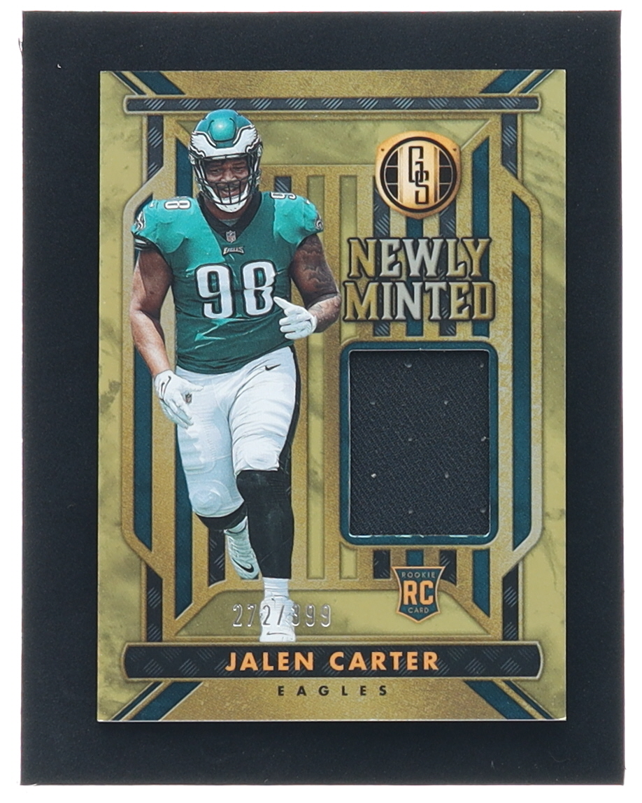 Jalen Carter 2023 Panini Gold Standard Newly Minted Memorabilia #14 RC #272/399 at PristineAuction.com Jalen Carter 2023 Panini Gold Standard Newly Minted Memorabilia #14 RC #272/399 at PristineAuction.com