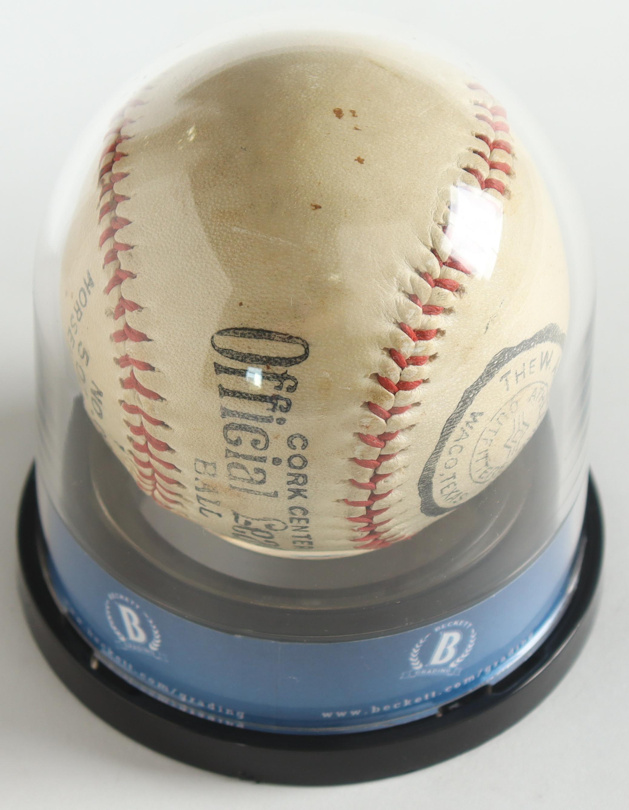 Babe Ruth Signed Baseball with High Quality Display Case (BGS ...