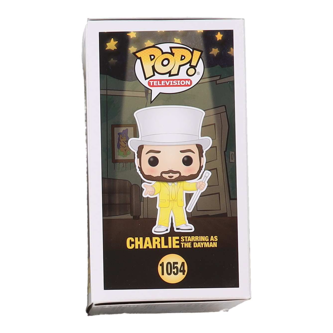 Charlie Day Signed "It's Always Sunny in Philadelphia" #1054 Charlie Starring as the Dayman Funko Pop! Vinyl Figure (Beckett) at PristineAuction.com Charlie Day Signed "It's Always Sunny in Philadelphia" #1054 Charlie Starring as the Dayman Funko Pop! Vinyl Figure (Beckett) at PristineAuction.com