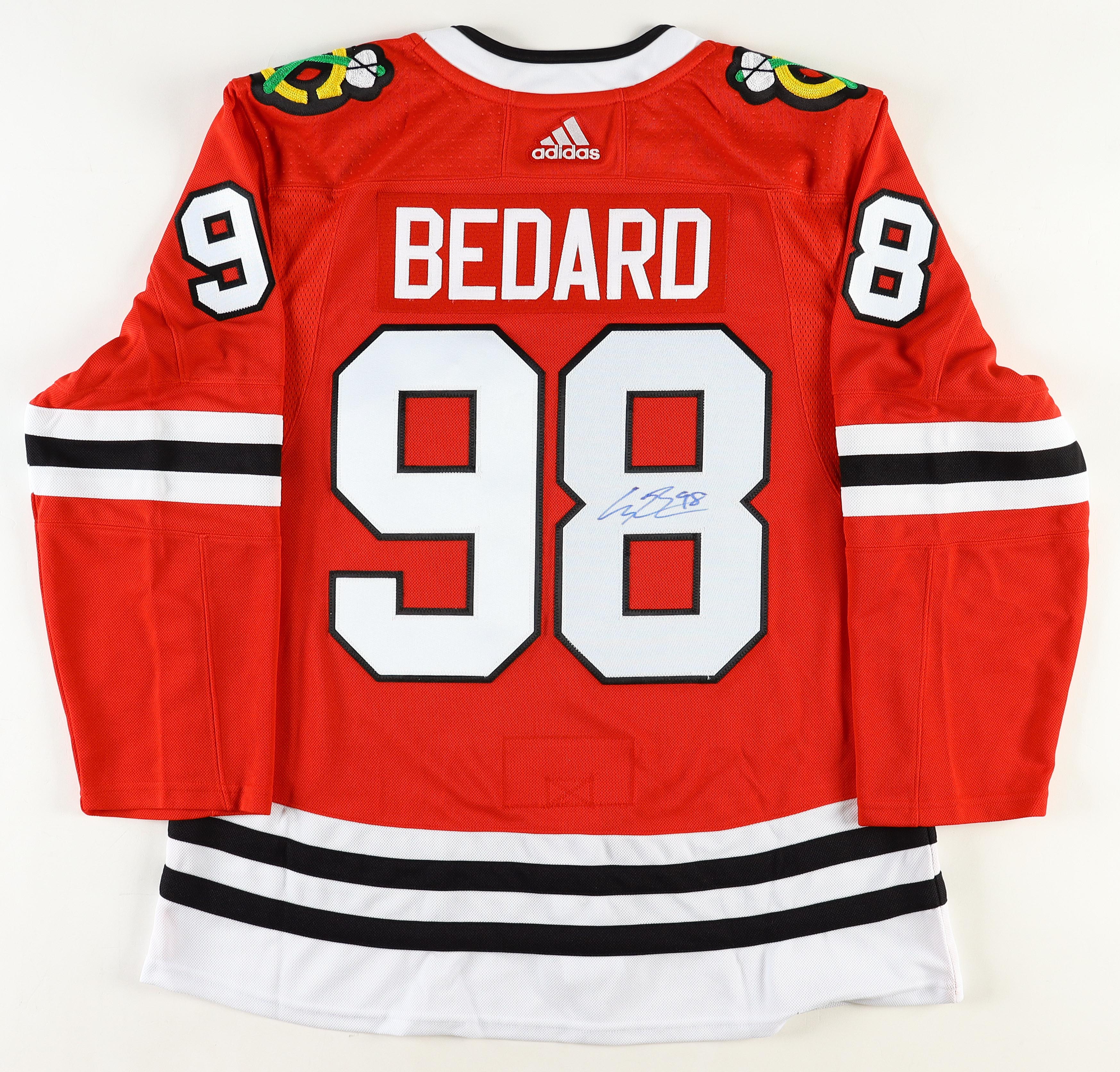 Connor Bedard Signed Blackhawks Adidas Jersey (JSA) at PristineAuction.com Connor Bedard Signed Blackhawks Adidas Jersey (JSA) at PristineAuction.com