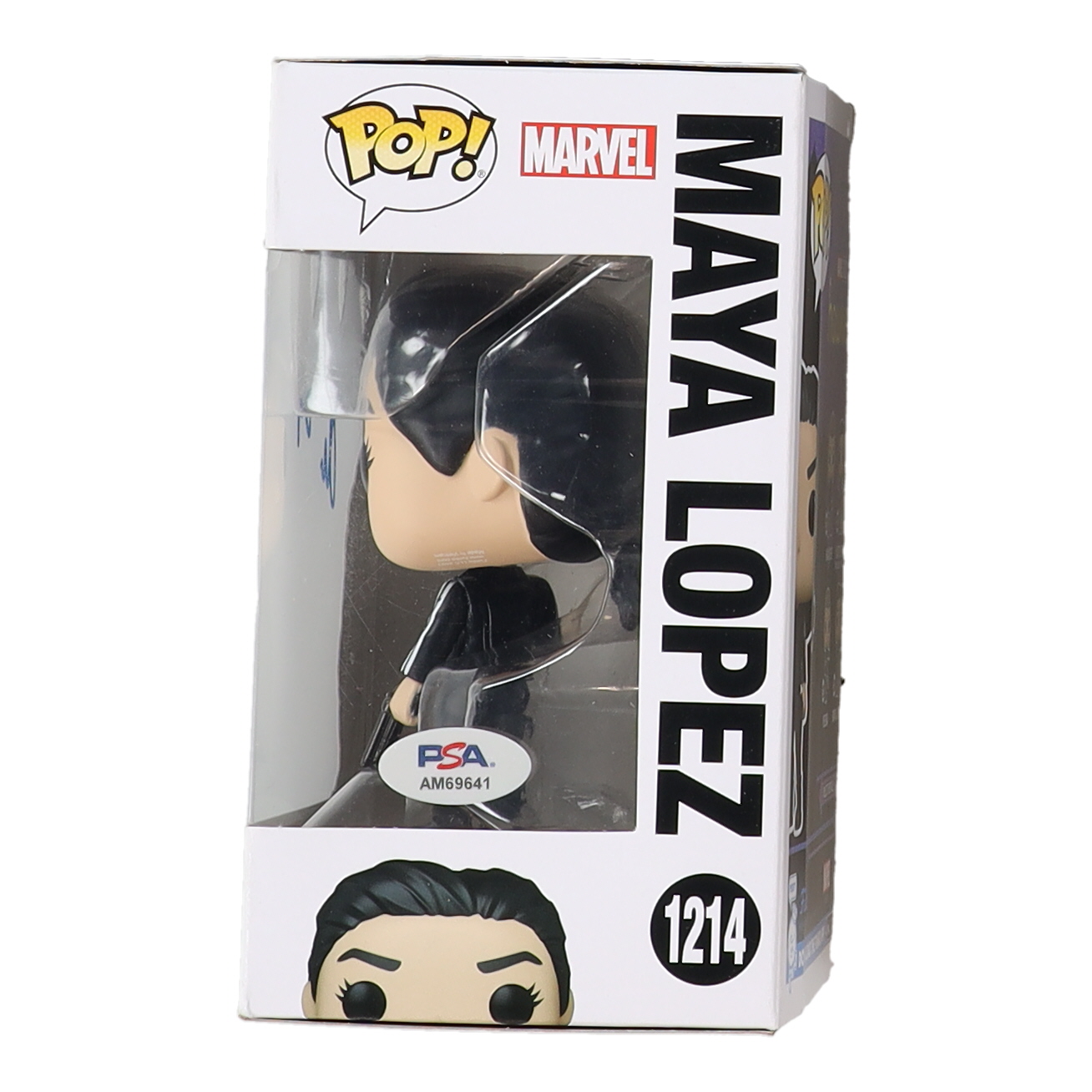 Alaqua Cox Signed "Hawkeye" #1214 Maya Lopez Funko Pop! Vinyl Figure (PSA) at PristineAuction.com Alaqua Cox Signed "Hawkeye" #1214 Maya Lopez Funko Pop! Vinyl Figure (PSA) at PristineAuction.com