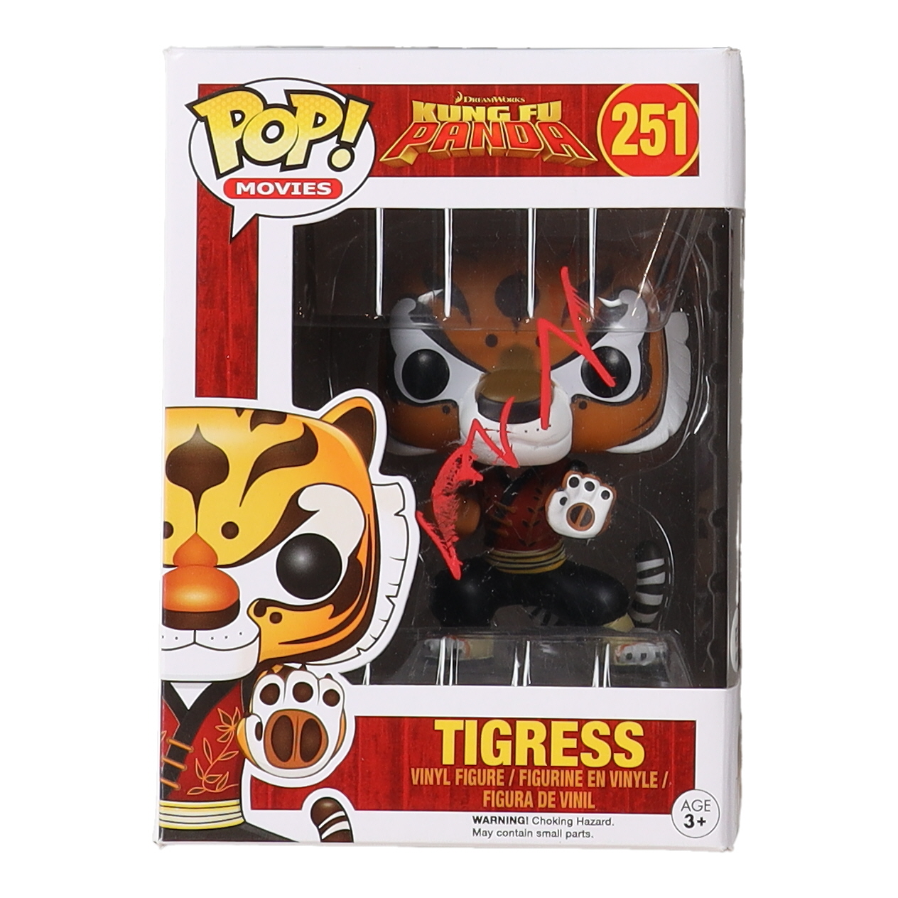 Angelina Jolie Signed "Kung Fu Panda" #251 Tigress Pop! Vinyl Figure (PSA) at PristineAuction.com Angelina Jolie Signed "Kung Fu Panda" #251 Tigress Pop! Vinyl Figure (PSA) at PristineAuction.com