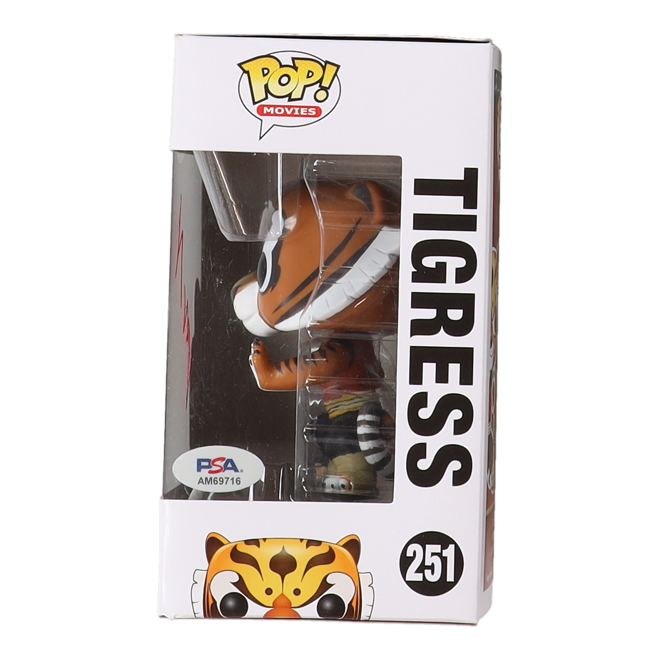 Angelina Jolie Signed "Kung Fu Panda" #251 Tigress Pop! Vinyl Figure (PSA) at PristineAuction.com Angelina Jolie Signed "Kung Fu Panda" #251 Tigress Pop! Vinyl Figure (PSA) at PristineAuction.com