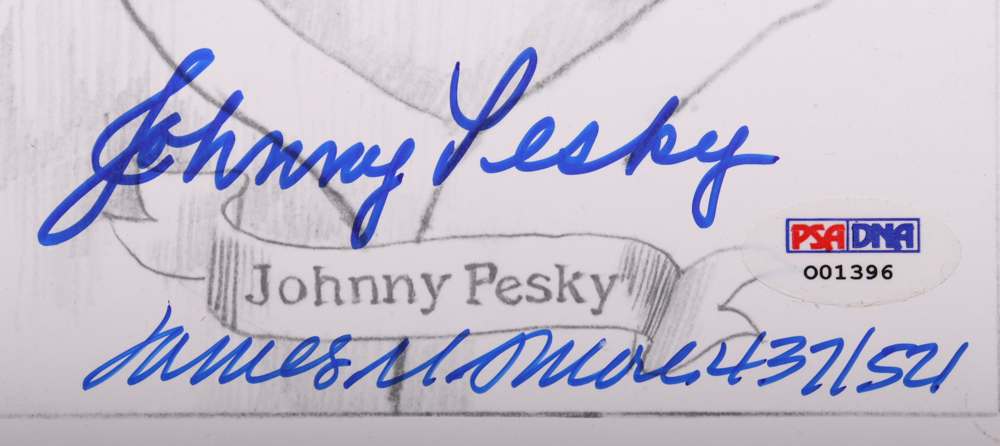 "Ted Williams and Friends" 16x20 LE Poster Signed By (6) With Ted Williams, Bobby Doerr, Dom DiMaggio, Johnny Pesky (PSA) at PristineAuction.com "Ted Williams and Friends" 16x20 LE Poster Signed By (6) With Ted Williams, Bobby Doerr, Dom DiMaggio, Johnny Pesky (PSA) at PristineAuction.com