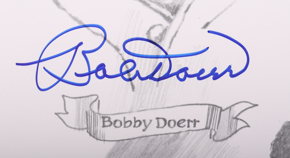 "Ted Williams and Friends" 16x20 LE Poster Signed By (6) With Ted Williams, Bobby Doerr, Dom DiMaggio, Johnny Pesky (PSA) at PristineAuction.com "Ted Williams and Friends" 16x20 LE Poster Signed By (6) With Ted Williams, Bobby Doerr, Dom DiMaggio, Johnny Pesky (PSA) at PristineAuction.com