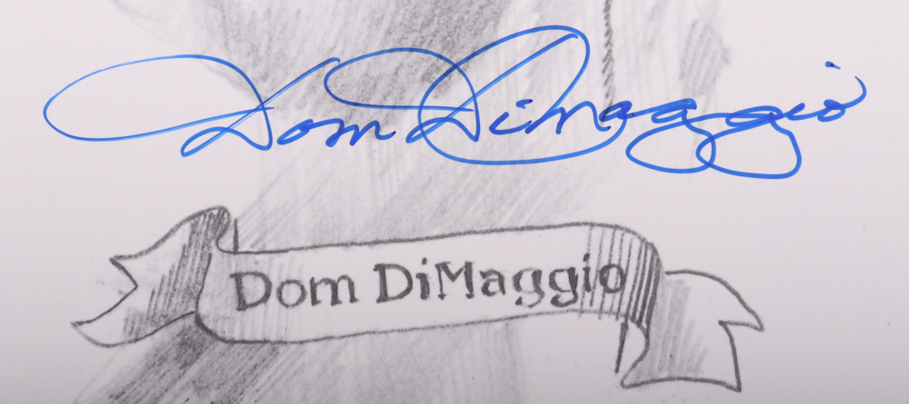 "Ted Williams and Friends" 16x20 LE Poster Signed By (6) With Ted Williams, Bobby Doerr, Dom DiMaggio, Johnny Pesky (PSA) at PristineAuction.com "Ted Williams and Friends" 16x20 LE Poster Signed By (6) With Ted Williams, Bobby Doerr, Dom DiMaggio, Johnny Pesky (PSA) at PristineAuction.com