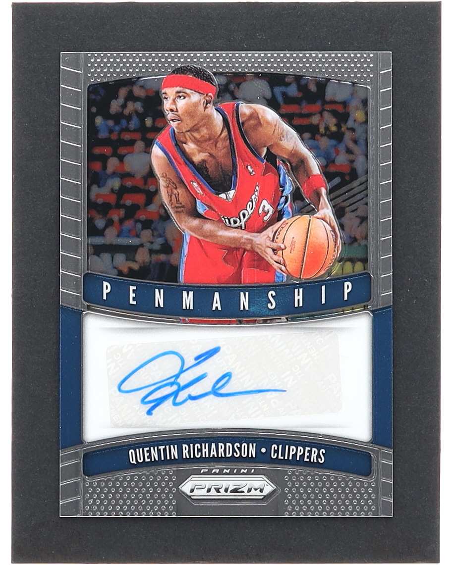 Quentin Richardson 2019-20 Panini Prizm Penmanship #38 at PristineAuction.com Quentin Richardson 2019-20 Panini Prizm Penmanship #38 at PristineAuction.com