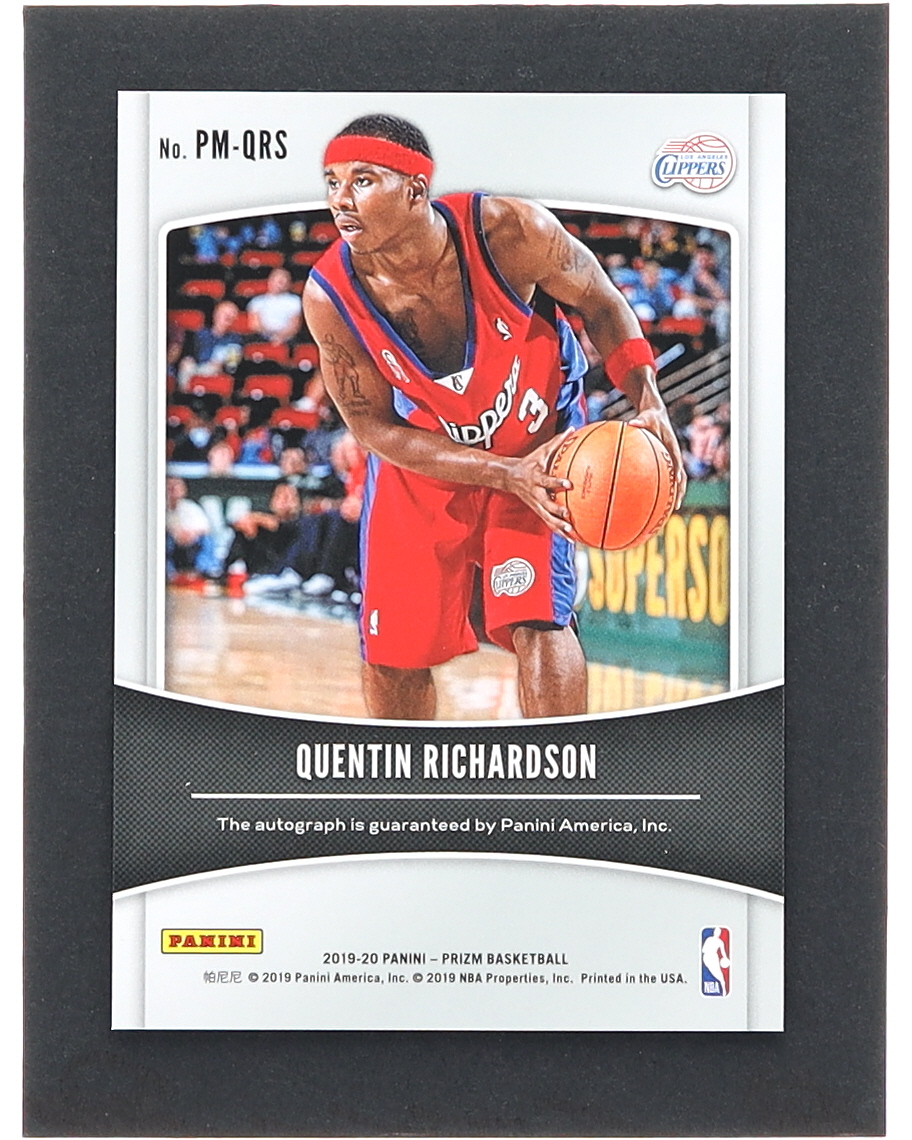 Quentin Richardson 2019-20 Panini Prizm Penmanship #38 at PristineAuction.com Quentin Richardson 2019-20 Panini Prizm Penmanship #38 at PristineAuction.com