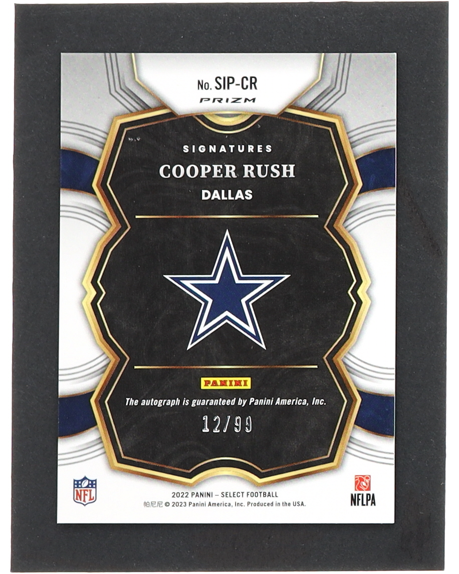 Cooper Rush 2022 Select Signatures Prizm #51 #12/99 at PristineAuction.com Cooper Rush 2022 Select Signatures Prizm #51 #12/99 at PristineAuction.com