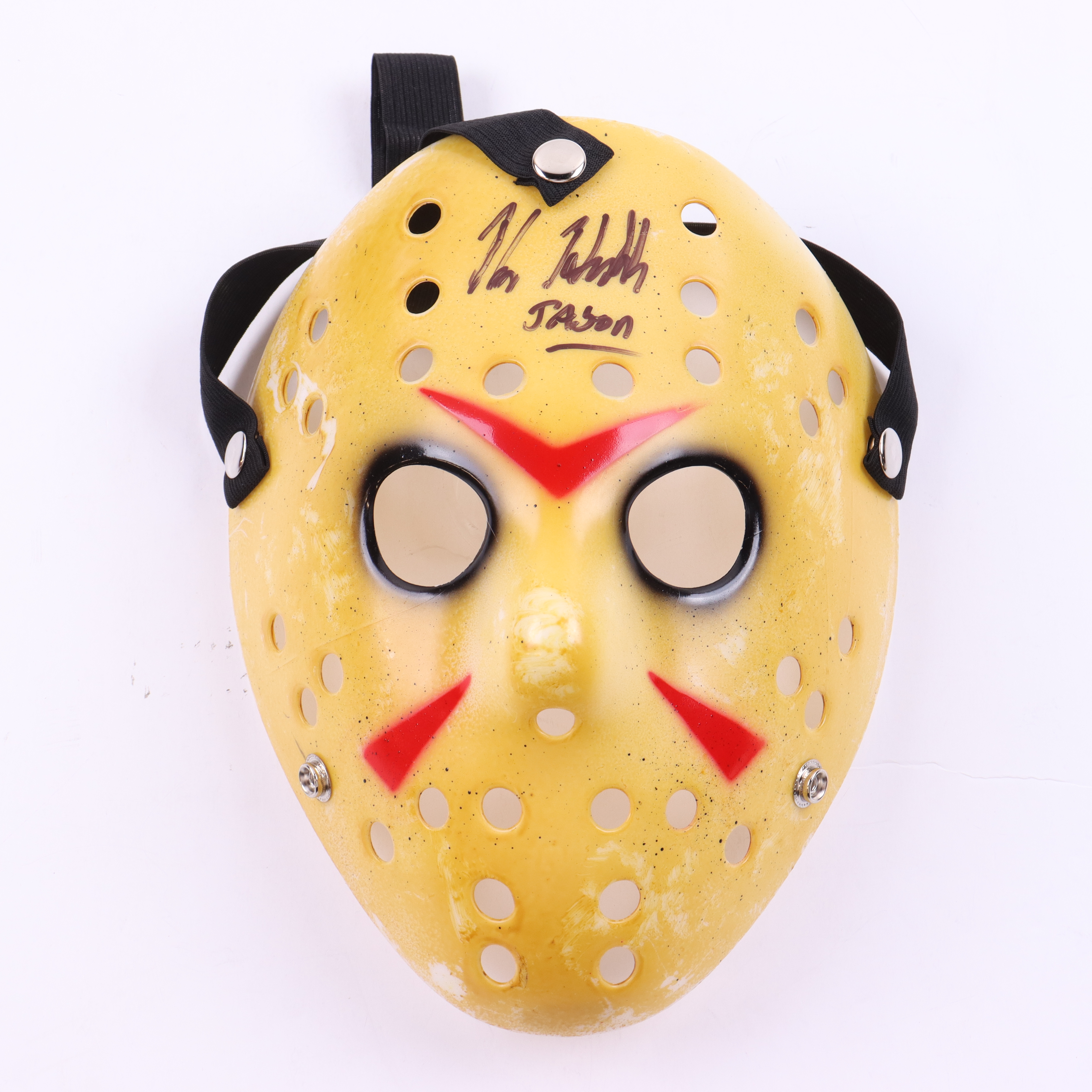 Kane Hodder Signed "Friday the 13th" Mask Inscribed "Jason" (PSA) at PristineAuction.com Kane Hodder Signed "Friday the 13th" Mask Inscribed "Jason" (PSA) at PristineAuction.com