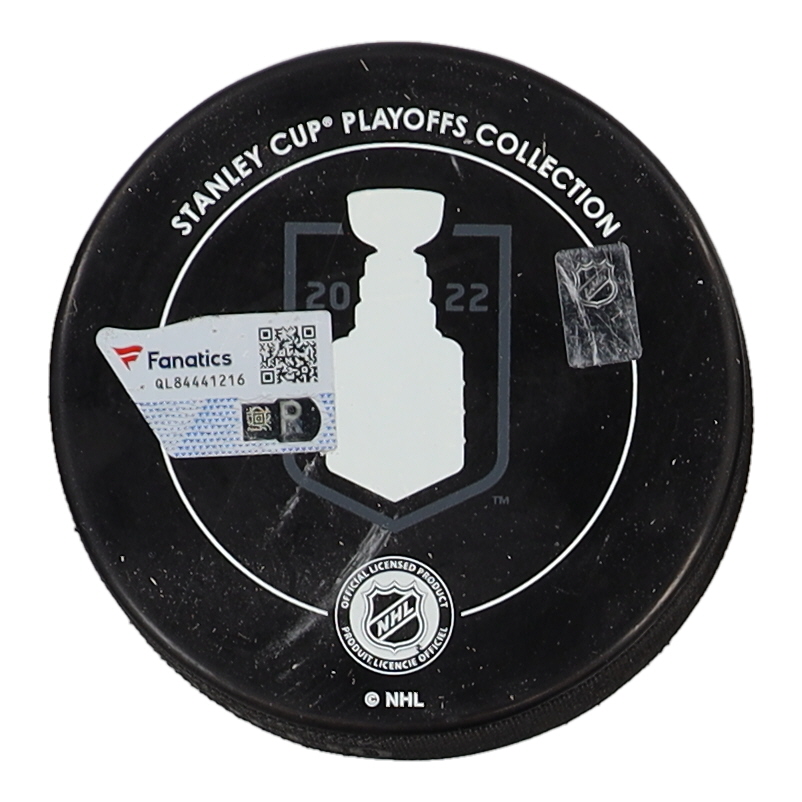 Cale Makar Signed Avalanche 2022 Stanley Cup Logo Hockey Puck (Fanatics) at PristineAuction.com Cale Makar Signed Avalanche 2022 Stanley Cup Logo Hockey Puck (Fanatics) at PristineAuction.com