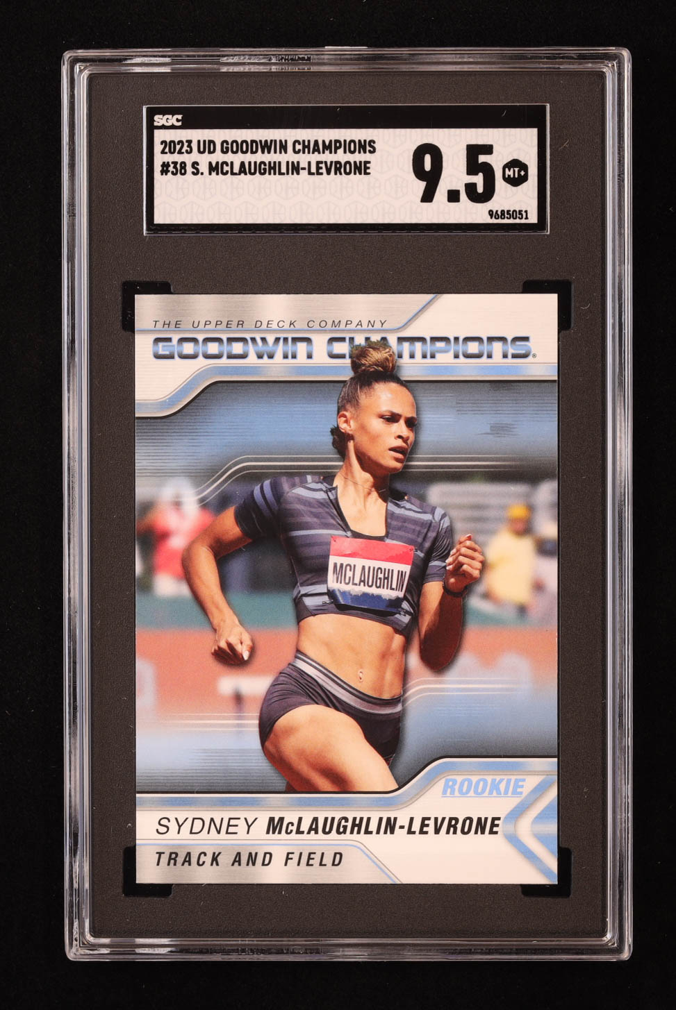 Sydney McLaughlin-Levrone 2023 Upper Deck Goodwin Champions #38 (SGC 9.5) at PristineAuction.com Sydney McLaughlin-Levrone 2023 Upper Deck Goodwin Champions #38 (SGC 9.5) at PristineAuction.com