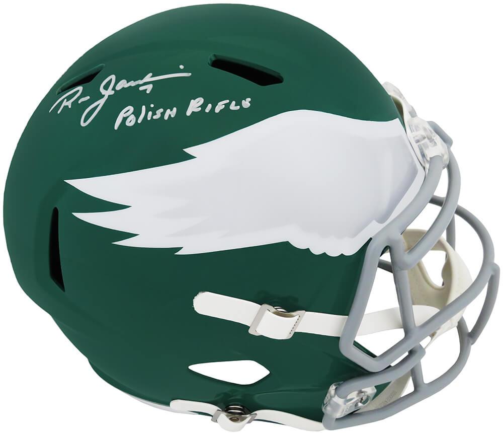 Ron Jaworski Signed Eagles Full-Size Speed Helmet Inscribed "Polish Rifle" (Schwartz) at PristineAuction.com Ron Jaworski Signed Eagles Full-Size Speed Helmet Inscribed "Polish Rifle" (Schwartz) at PristineAuction.com