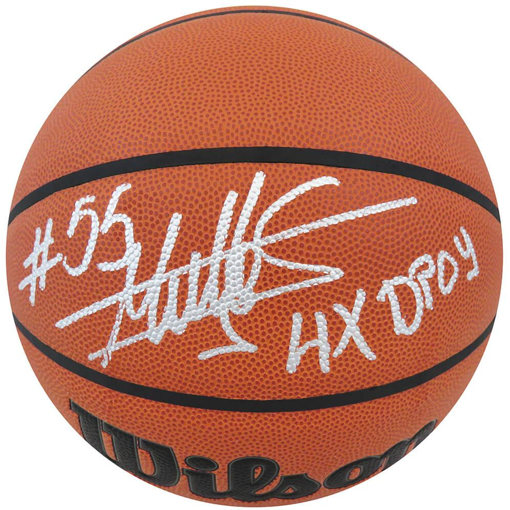 Dikembe Mutombo Signed NBA Basketball Inscribed 4x DPOY Schwartz dikembe-mutombo-signed-nba-basketball-inscribed-4x-dpoy-schwartz