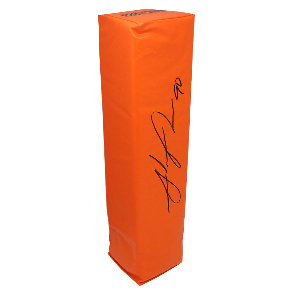 julius-peppers-signed-end-zone-pylon-schwartz-pristine-auction