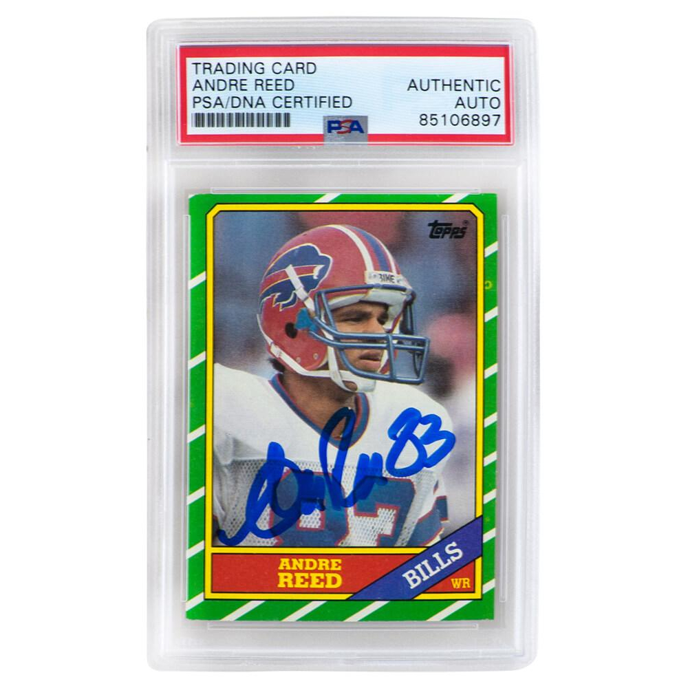Andre Reed Signed 1986 Topps 388 RC (PSA) Pristine Auction