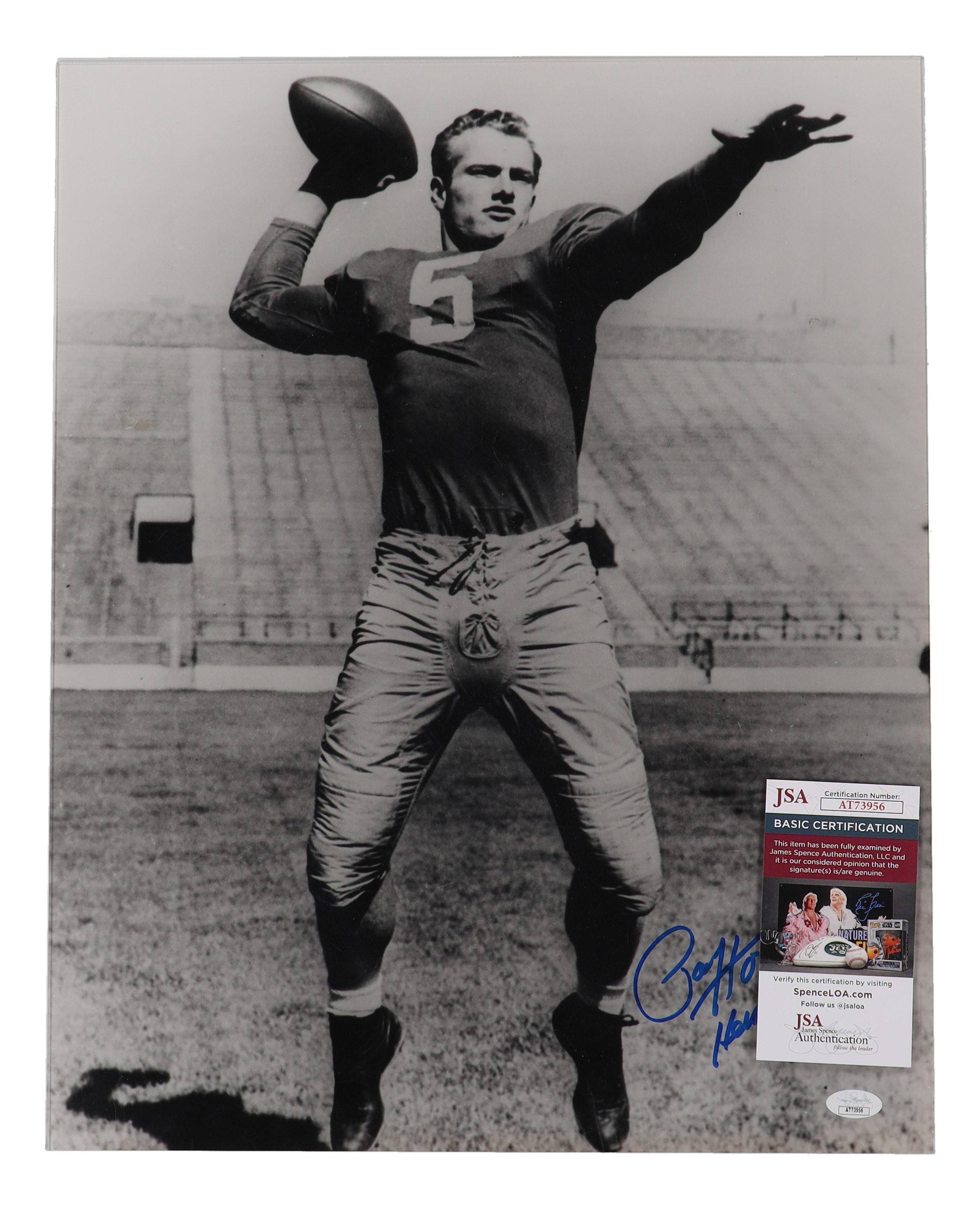 Paul Hornung Signed Notre Dame Fighting Irish 16x20 Photo Inscribed "Heisman '56" (JSA) at PristineAuction.com Paul Hornung Signed Notre Dame Fighting Irish 16x20 Photo Inscribed "Heisman '56" (JSA) at PristineAuction.com