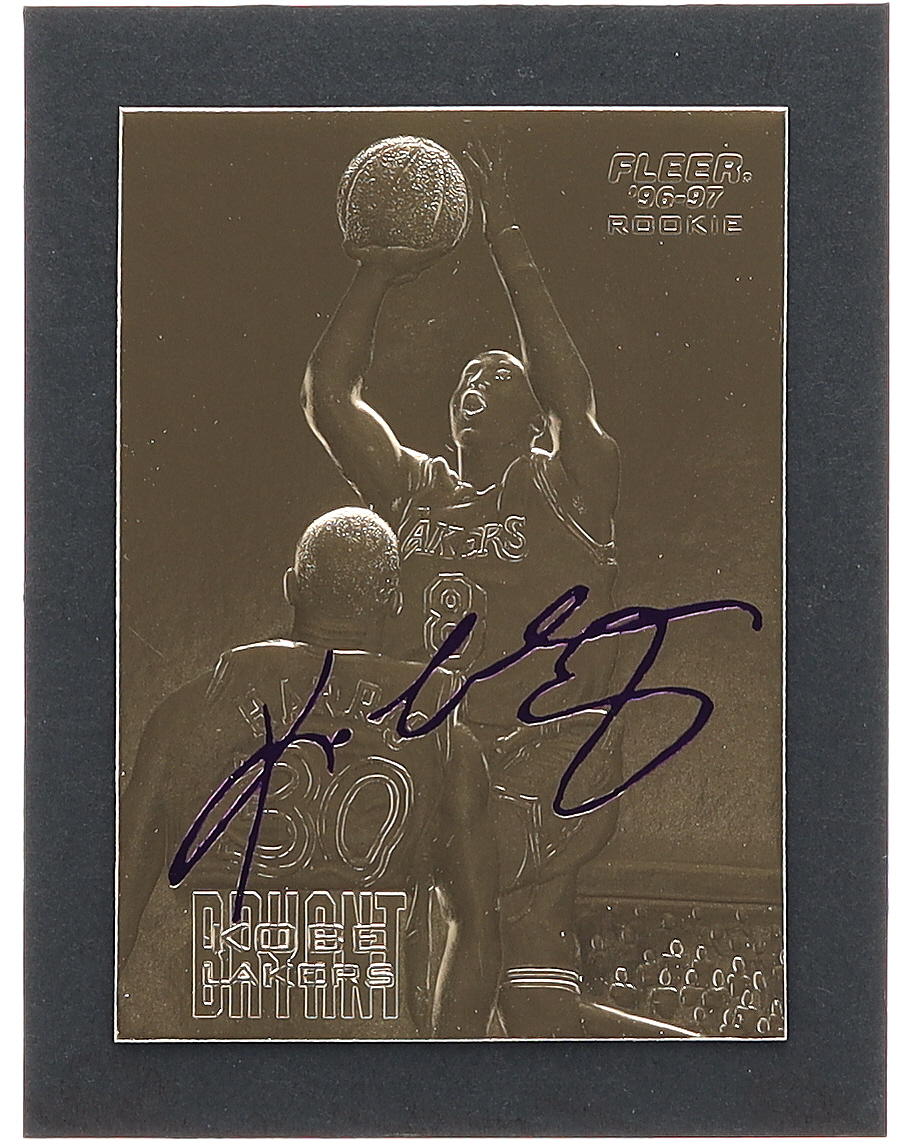 Kobe Bryant 1996-97 Fleer Purple Signature 23Kt Gold RC at PristineAuction.com Kobe Bryant 1996-97 Fleer Purple Signature 23Kt Gold RC at PristineAuction.com