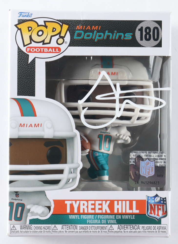 Tyreek Hill Signed Dolphins #180 Funko Pop! Vinyl Figure (PSA) at PristineAuction.com Tyreek Hill Signed Dolphins #180 Funko Pop! Vinyl Figure (PSA) at PristineAuction.com