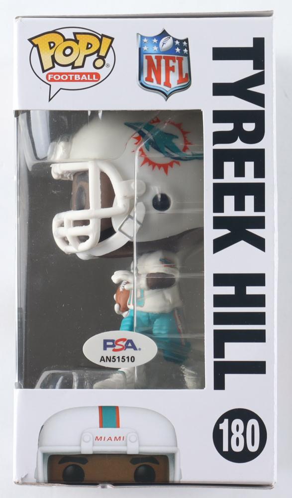 Tyreek Hill Signed Dolphins #180 Funko Pop! Vinyl Figure (PSA) at PristineAuction.com Tyreek Hill Signed Dolphins #180 Funko Pop! Vinyl Figure (PSA) at PristineAuction.com