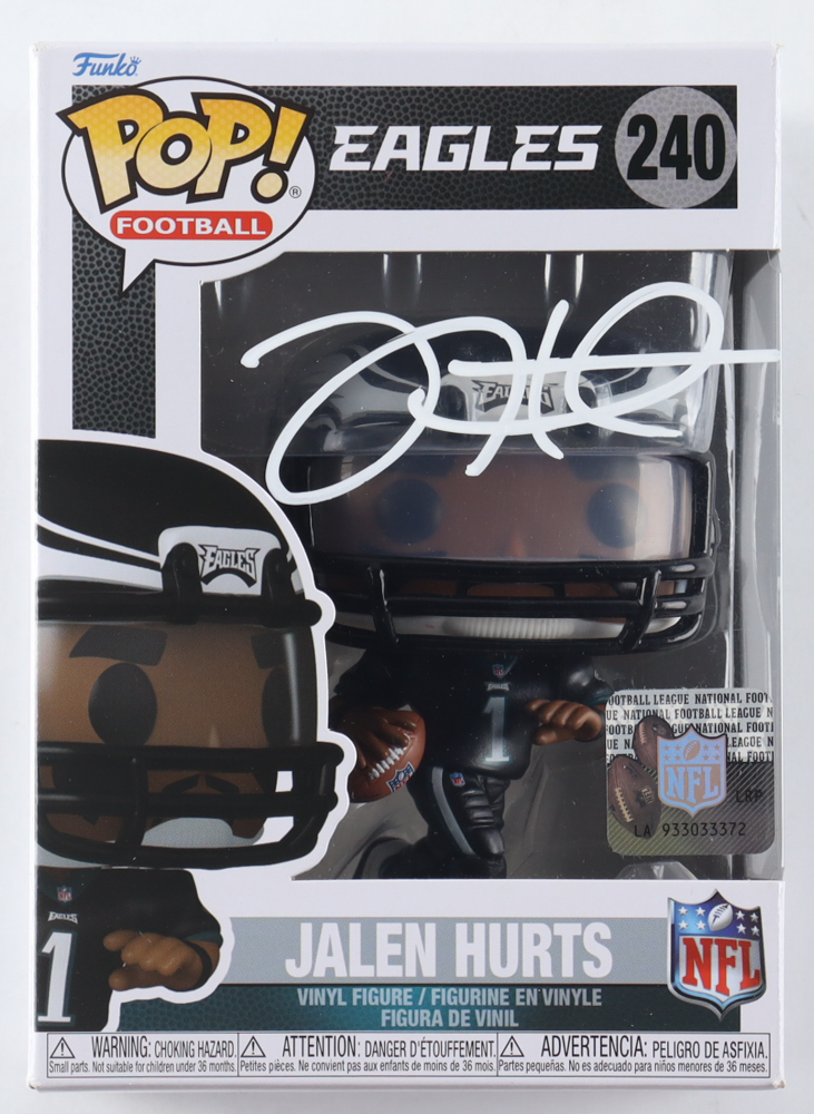 Jalen Hurts Signed Eagles #240 Funko Pop! Vinyl Figure (PSA) at PristineAuction.com Jalen Hurts Signed Eagles #240 Funko Pop! Vinyl Figure (PSA) at PristineAuction.com