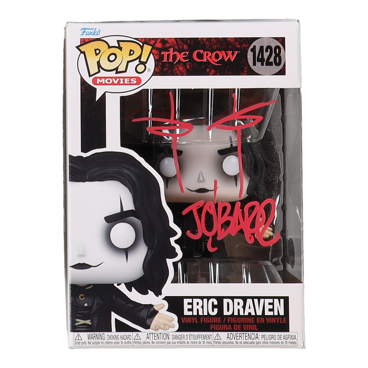 James O'Barr Signed "The Crow" Eric Draven #1428 Funko Pop! Vinyl Figure with Hand-Drawn Sketch (Beckett) at PristineAuction.com James O'Barr Signed "The Crow" Eric Draven #1428 Funko Pop! Vinyl Figure with Hand-Drawn Sketch (Beckett) at PristineAuction.com