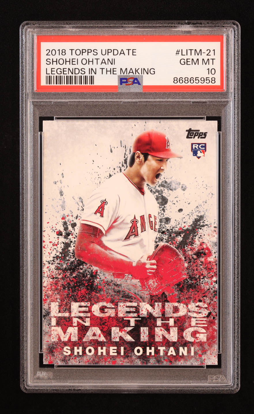 Shohei Ohtani 2018 Topps Update Legends in the Making #LITM21 RC (PSA 10) at PristineAuction.com Shohei Ohtani 2018 Topps Update Legends in the Making #LITM21 RC (PSA 10) at PristineAuction.com