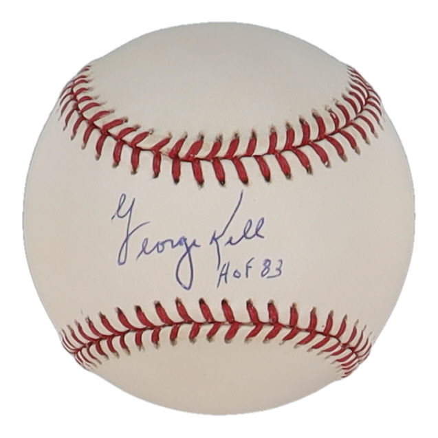 George Kell Signed OAL Baseball Inscribed "HOF 83" (Stacks of Plaques) at PristineAuction.com George Kell Signed OAL Baseball Inscribed "HOF 83" (Stacks of Plaques) at PristineAuction.com